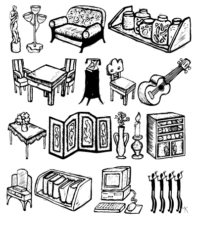 Furnitures on Font  Woodcut Furniture Released  2006